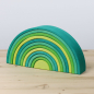 Preview: Grimms 12-teiliger Regenbogen Waldgrün 10672 ABV