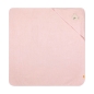 Preview: Steiff Kapuzenbadetuch 100x100cm silver pink