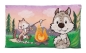 Preview: Nici Kissen Wolf Winny & Streifenhörnchen Jojo