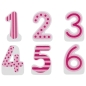 Preview: goki Geburtstagszug pink Zahlen