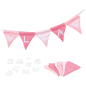 Preview: Buchstabenwimpelkette rosa 60676