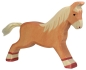 Preview: Holztiger Pferd hellbraun laufend 80032