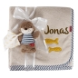 Preview: Fehn Kuscheldecke Otter mit Namen bestickt