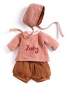 Preview: DJECO Puppenkleidung Pompea Peach mit Namen personalisiert