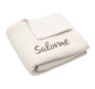 Preview: Jollein Wiegen Strickdecke mit Namen bestickt