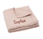 Preview: Jollein Mulldecke Jacquard mit Namen bestickt