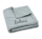 Preview: Jollein Mulldecke Jacquard mit Namen bestickt