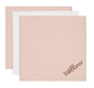 Preview: Jollein 3er Set Spucktücher Hydrophil Twinkling Wild Rose mit Namen bestickt