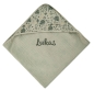 Preview: Sterntaler Babydecke mit Kapuze mit Namen bestickt