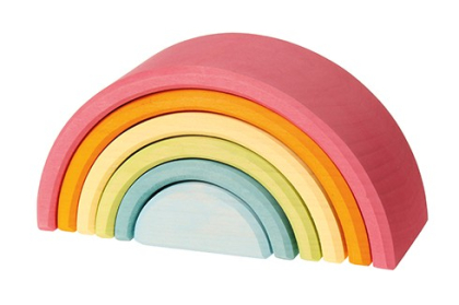 Grimms 6-teiliger Regenbogen pastell 10701