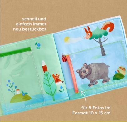 Preview: HABA Baby-Fotoalbum Waldtiere Innenseite