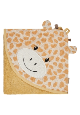 Sterntaler Kapuzenbadetuch 100x100 cm Giraffe Kaya mit 3D-Elementen