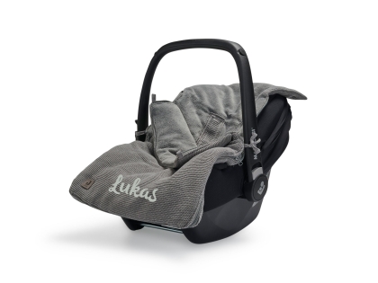 Jollein Fußsack für Kinderautositz und Kinderwagen mit Namen bestickt