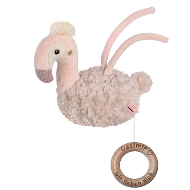 Fehn Flamingo Spieluhr mit Wunschmelodie und Lasergravur
