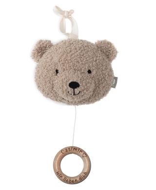 Jollein Spieluhr Teddybär mit lasergraviertem Holzring