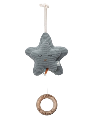 Jollein Spieluhr Star Ivory mit lasergraviertem Holzring