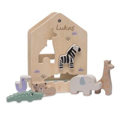 Jollein Holz-Sortierbox mit Lasergravur