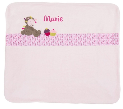 Nattou Wickelauflagenbezug mit Bestickung