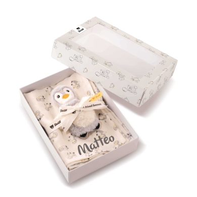 Steiff Steiff Lio Pinguin Geschenkset mit Namen bestickt