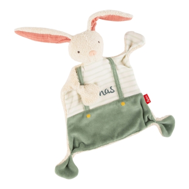 Sigikid Schmusetuch Hase mit Namen bestickt