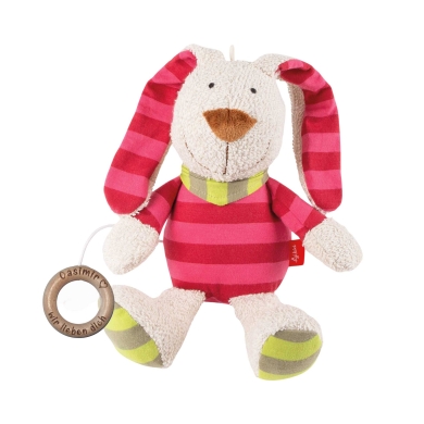 Sigikid Spieluhr Hase mit lasergraviertem Holzring
