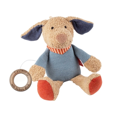Sigikid Spieluhr Hund mit lasergraviertem Holzring