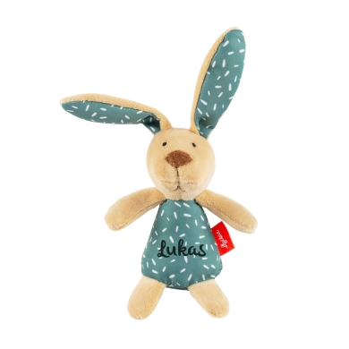 Baby Rassel-Greifling Hase mit Personalisierung