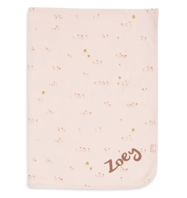 Jollein Jersey Decke Pretty Picnic mit Namen bestickt