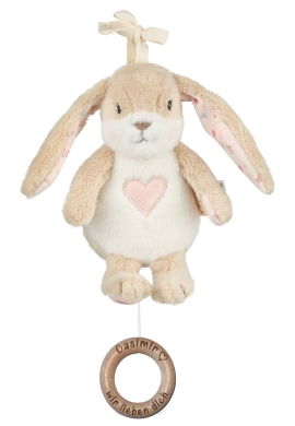 Sterntaler Hase Hanni Mini-Spieluhr mit lasergraviertem Holzring