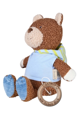 Sterntaler Bär Spieluhr mit Holzring und Lasergravur