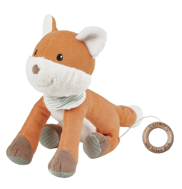 Sterntaler Spieluhr Fuchs mit personalisiertem Holzring
