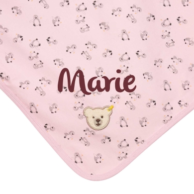 Steiff Jersey Babydecke mit Namensbestickung