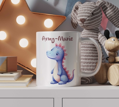 Personalisierte Tasse Dino mit Namen