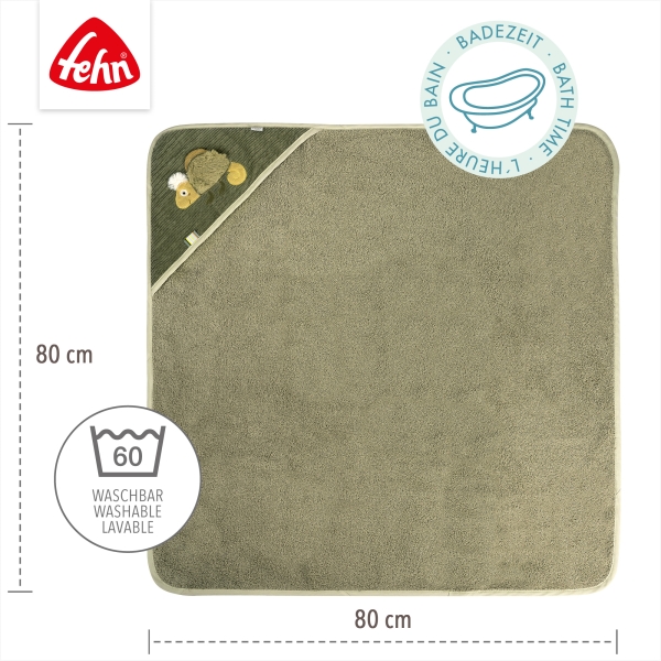 Fehn Kapuzenbadetuch Chamäleon 042498