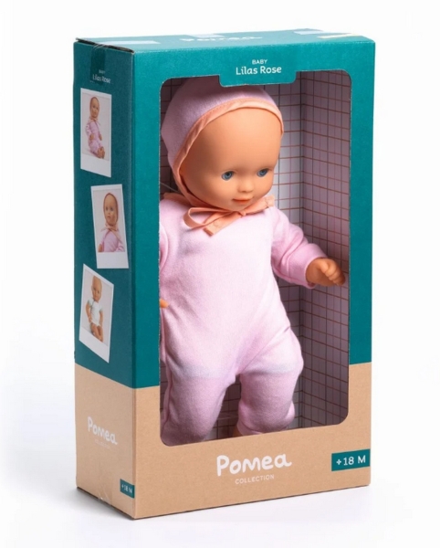 DJECO Puppe Pompea Lilas Rose Verpackung