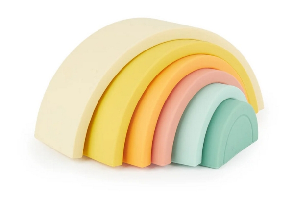 Bieco Silikon Regenbogen Tropical Vibes