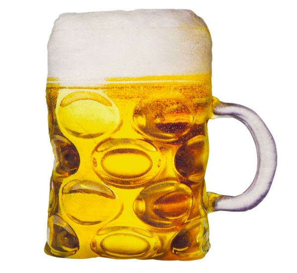 DIE SPIEGELBURG Kissen Bierglas