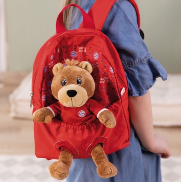 Rucksack mit Plüschtier FC BAYERN MÜNCHEN Berni