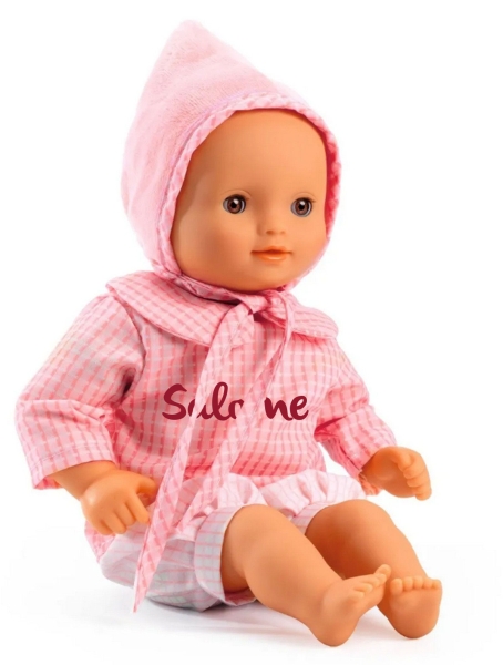 DJECO Puppe Pompea Rose mit Namen personalisiert