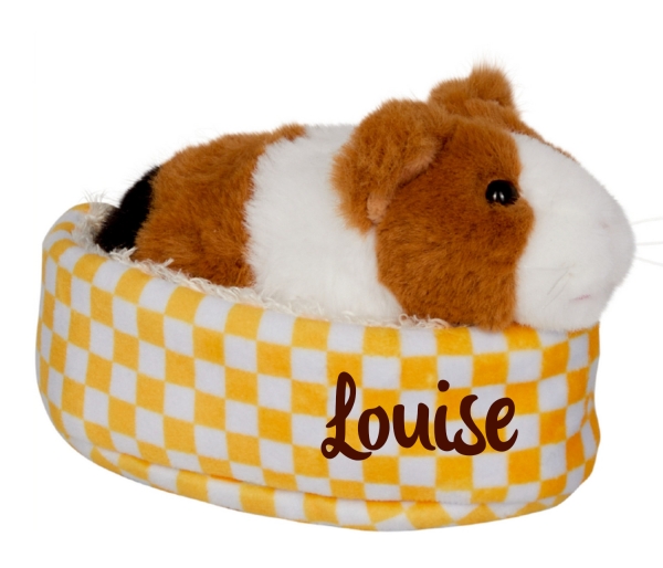 DIE SPIEGELBURG Meerschweinchen Lola im Korb