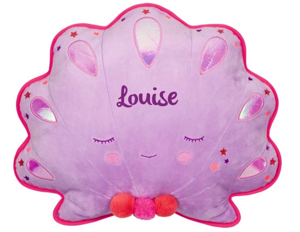 DIE SPIEGELBURG Muschelkissen mit Personalisierung