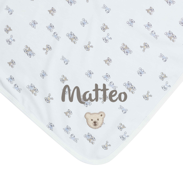Steiff Jersey Babydecke mit Namensbestickung