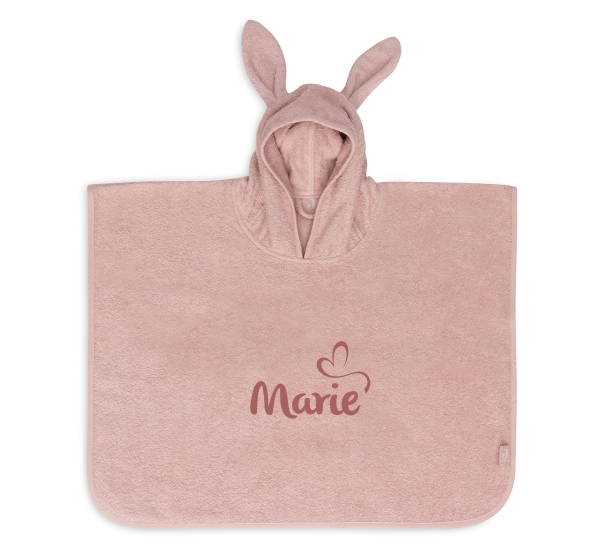 Jollein Badeponcho Frottee mit Namen bestickt