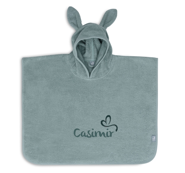 Jollein Badeponcho Frottee mit Namen bestickt