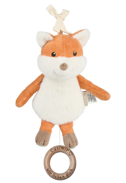 Sterntaler Fuchs Filou Mini-Spieluhr mit lasergraviertem Holzring