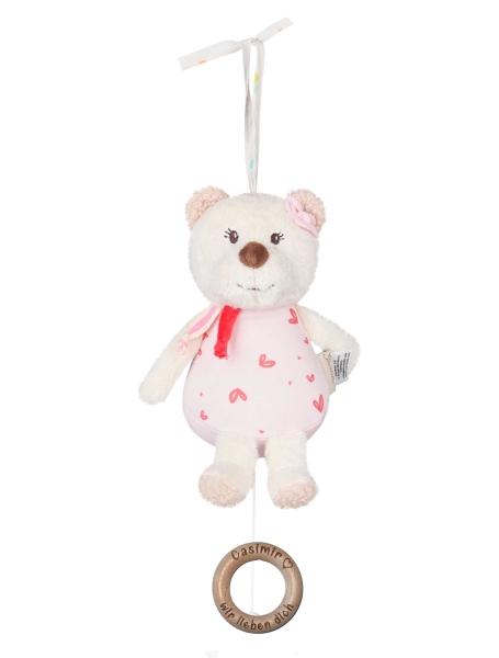 Sterntaler Bär Mini-Spieluhr mit lasergraviertem Holzring