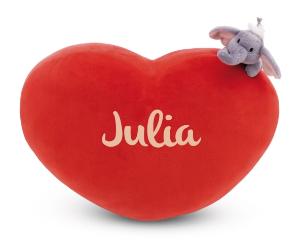Nici Kissen Love Elefant mit Beschriftung