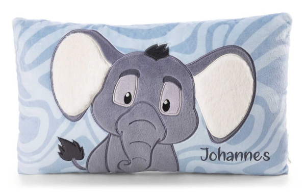 Nici Kissen Elefant mit Beschriftung