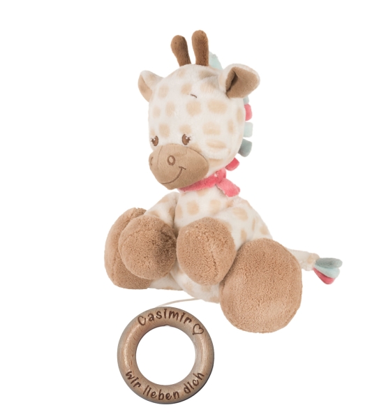 Nattou Spieluhr mit lasergraviertem Holzring