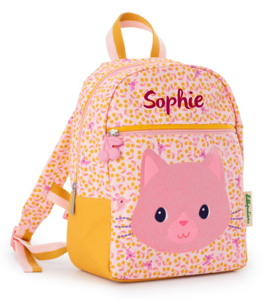 Lilliputiens Rucksack Katze Jeanne  mit Namen personalisiert